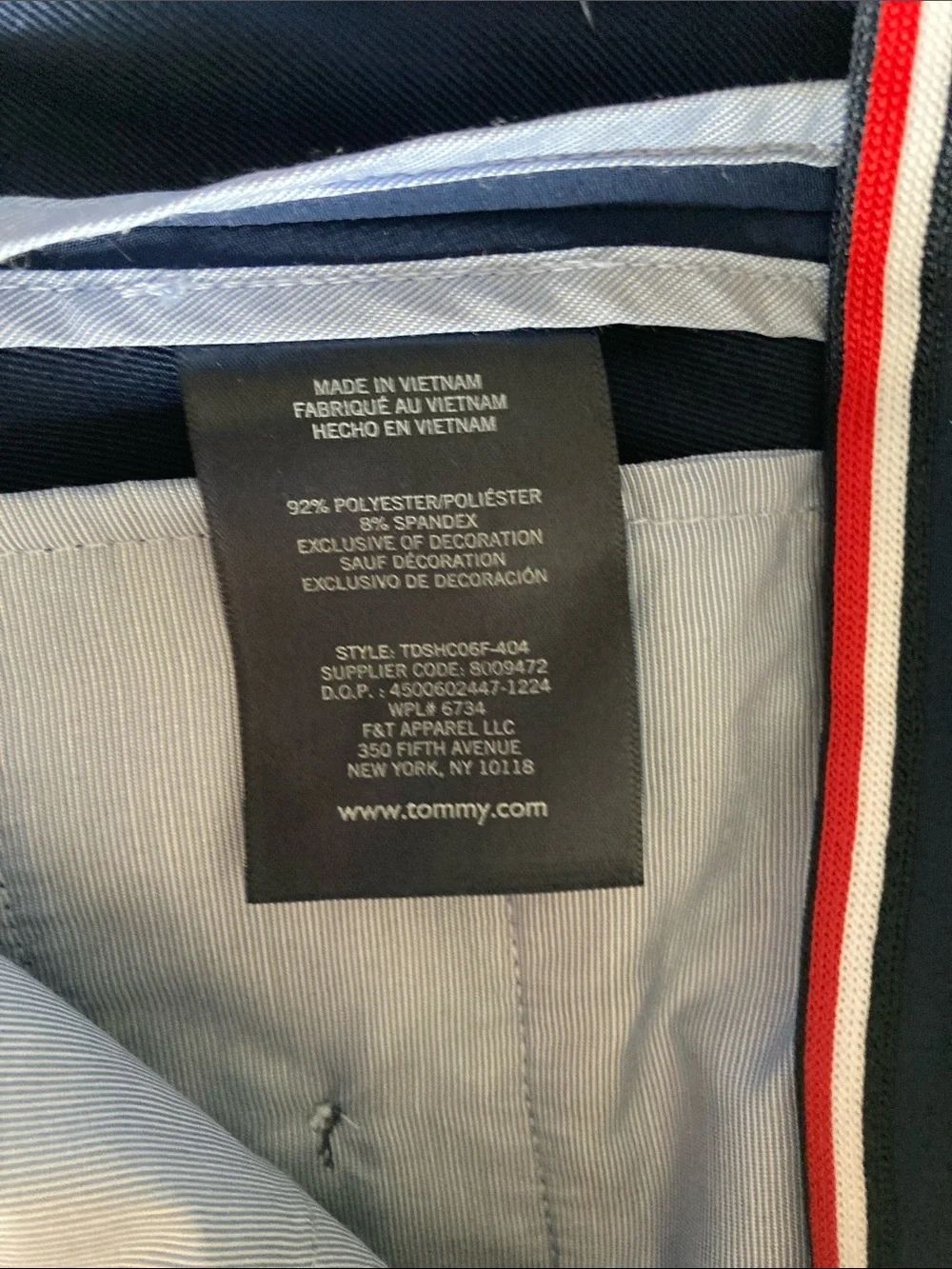 Tommy Hilfiger boys Navy Stretch Dress Pants